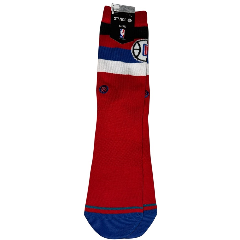 STANCE MEN’S NBA LA CLIPPERS CASUAL CREW HEIGHT MID CUSHION COMBED COTTON NWT